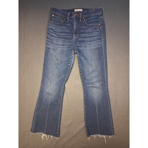 Madewell Cali Demi Boot Jeans Stretch Fleetwood Wash Blue Women's Size 27